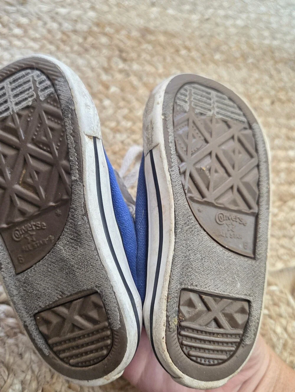 Converse Kids Royal Blue Canvas Low-Top Sneakers Toddler 6 All Star